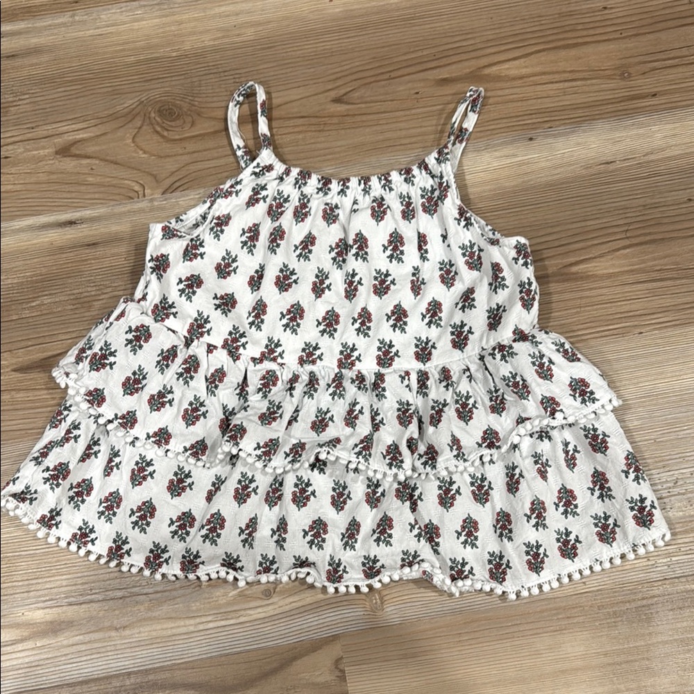 Wonder Nation White Floral Kids Top